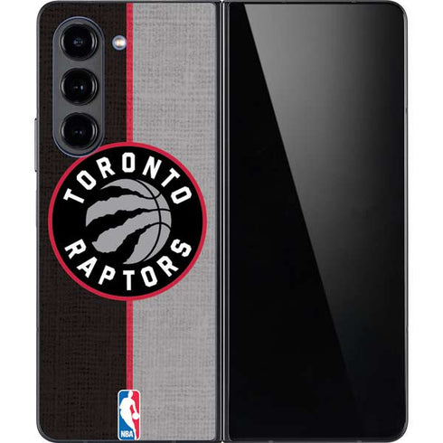 NBA Toronto Raptors Split Canvas Galaxy Z Fold5 5G Skin